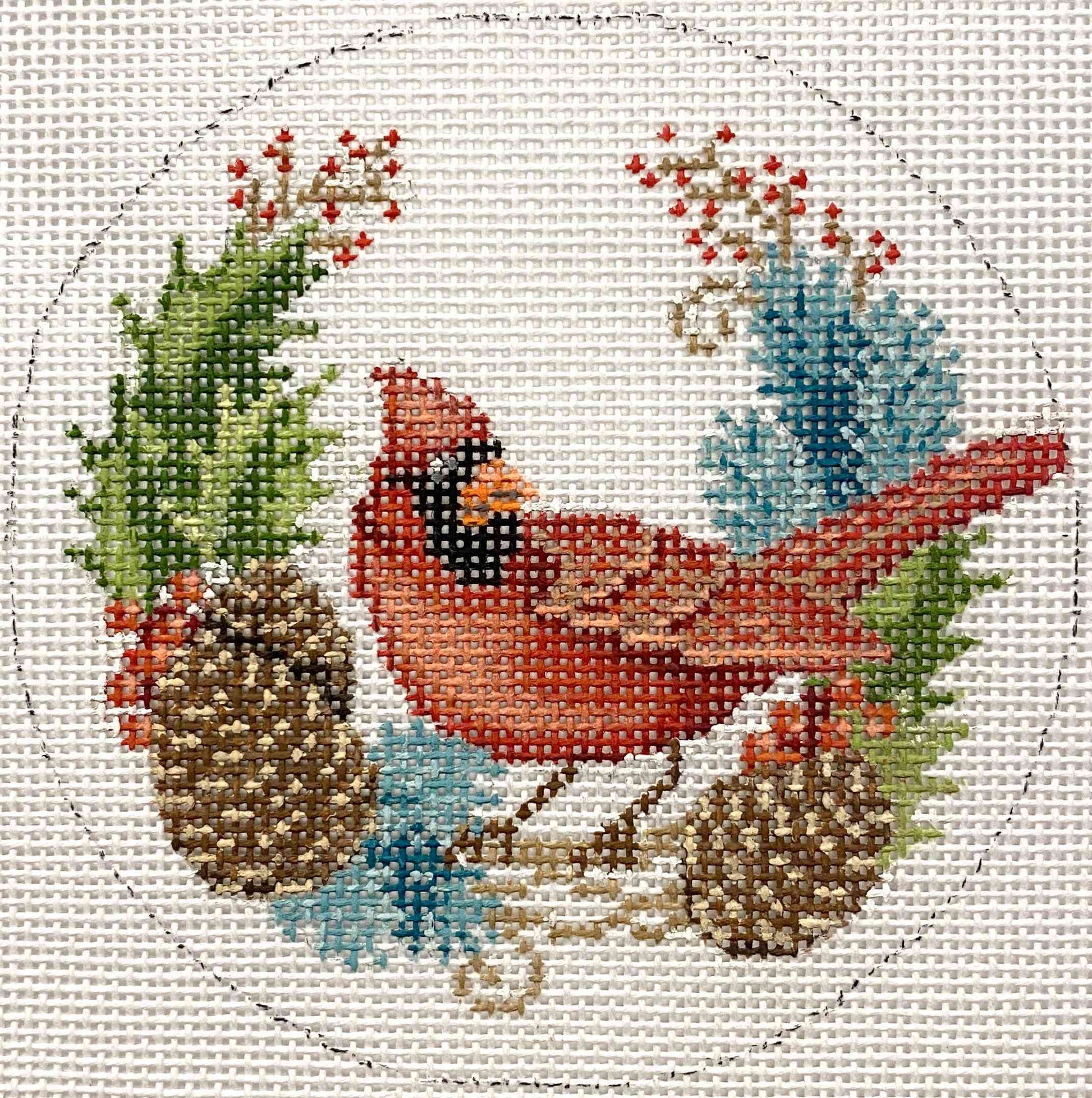 CARDINAL & PINECONES