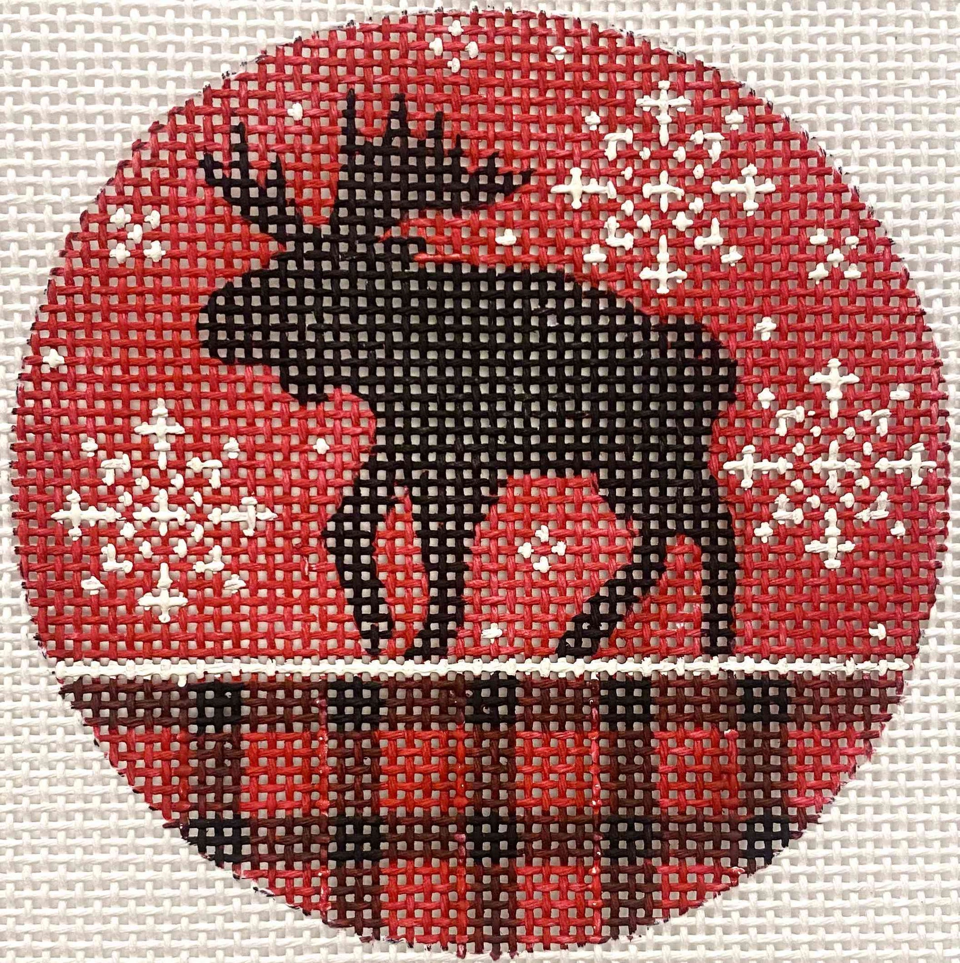 MOOSE AND RED PLAID