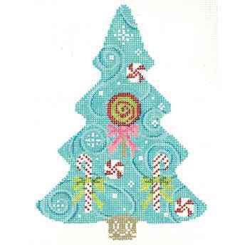 Candy Swirls & Flakes Tree