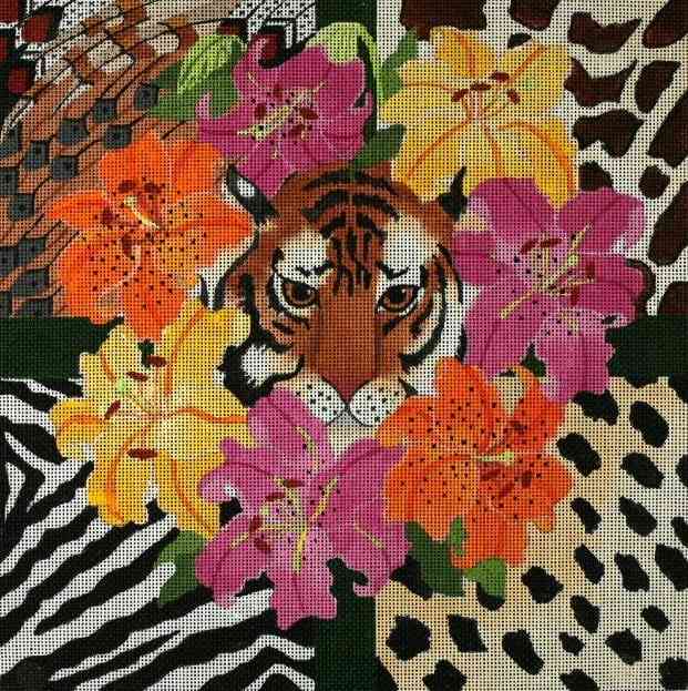 Tiger Flower w Lilies and Skins