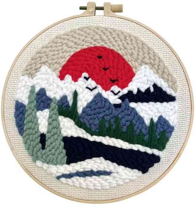 Punch Needle Kit - Winter Sun