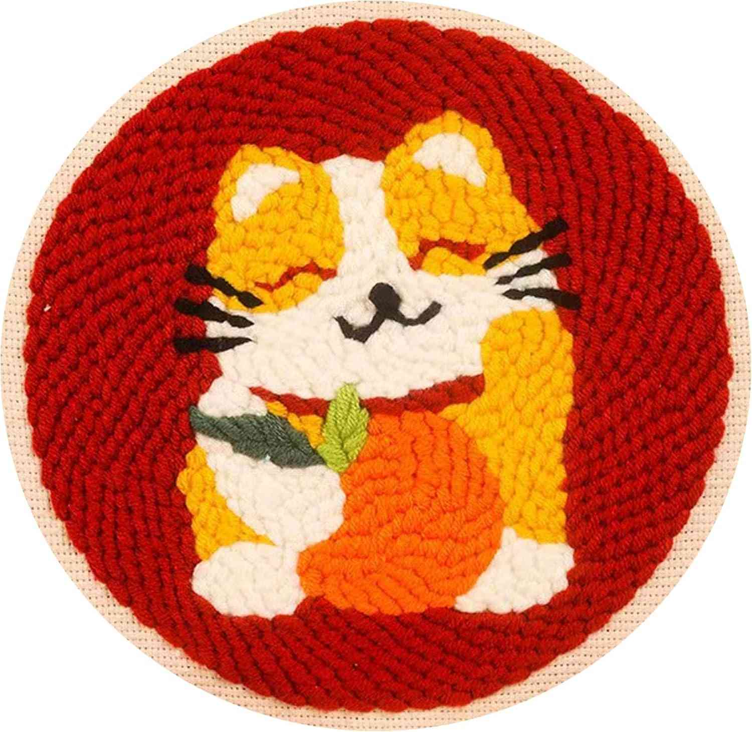 Punch Needle Kit - Fortune Cat