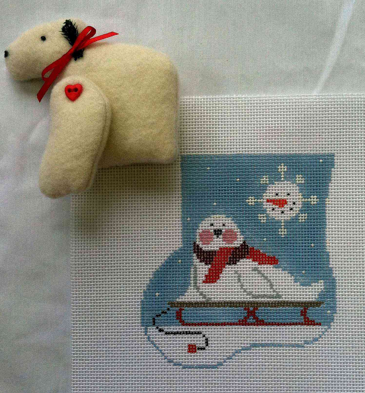 Mini-sock with Insert - Seal with Polar Bear