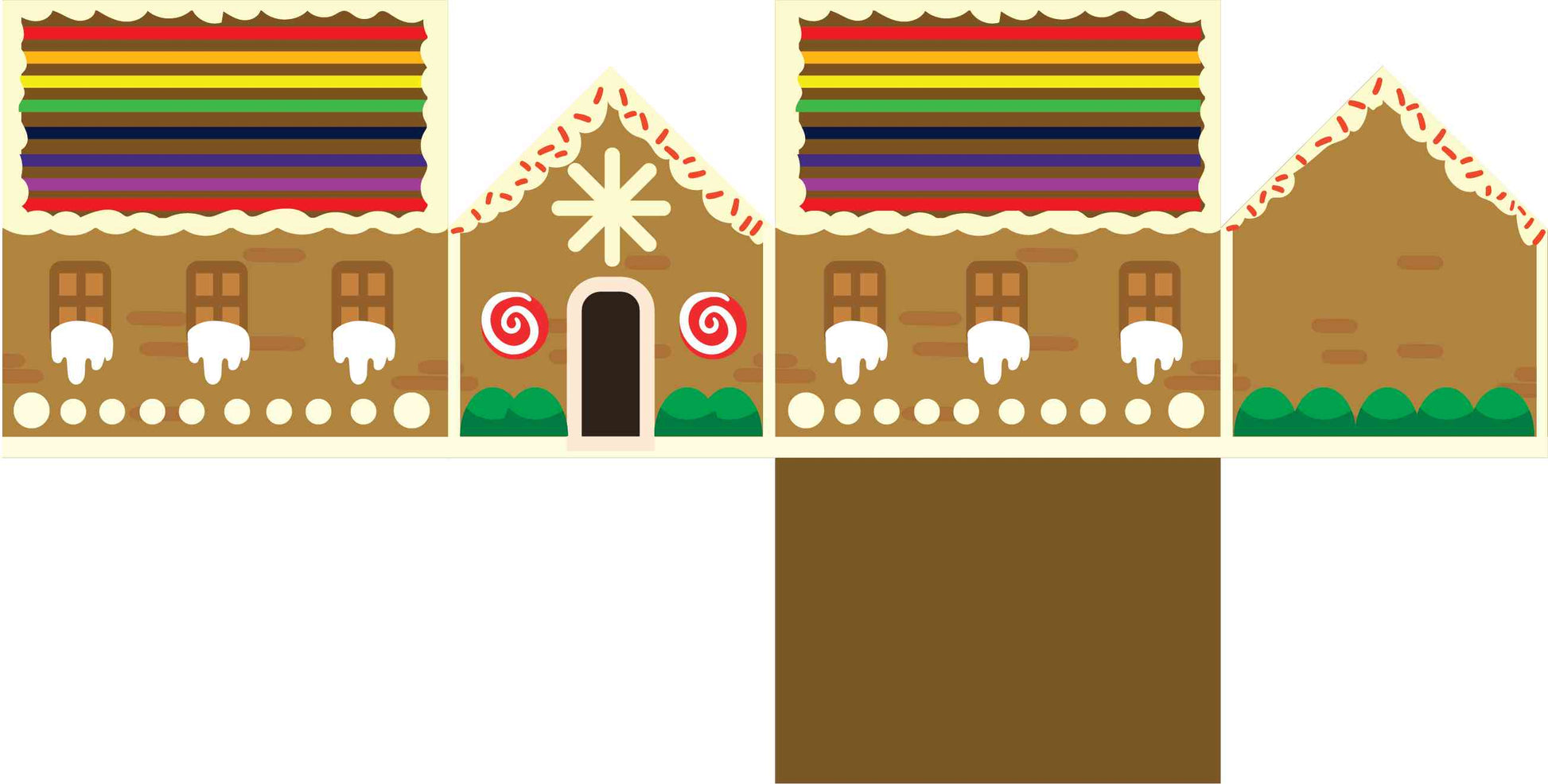 Gingerbread House - Rainbow
