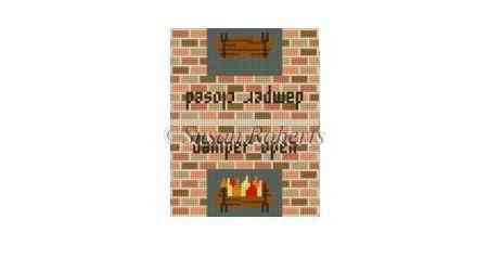 Fireplace Sign - Damper Open/Closed