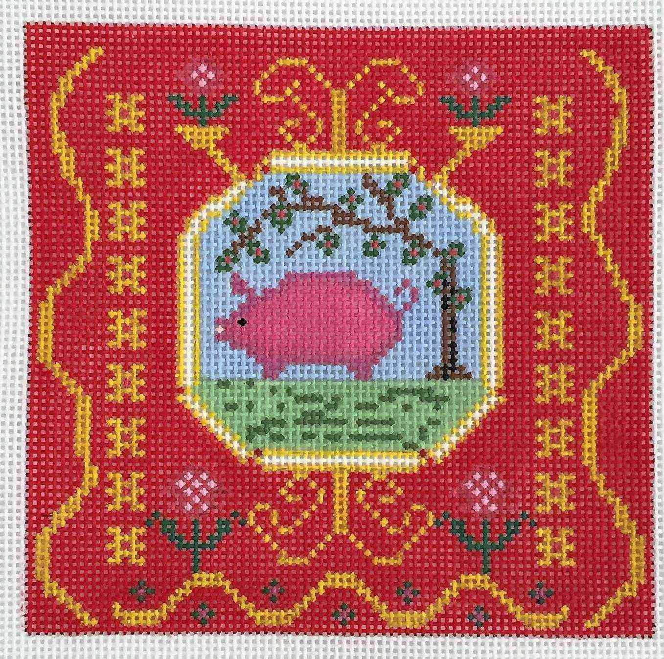 French Tile, Pig