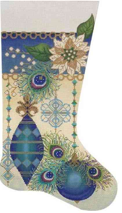 Peacock Feathers Stocking