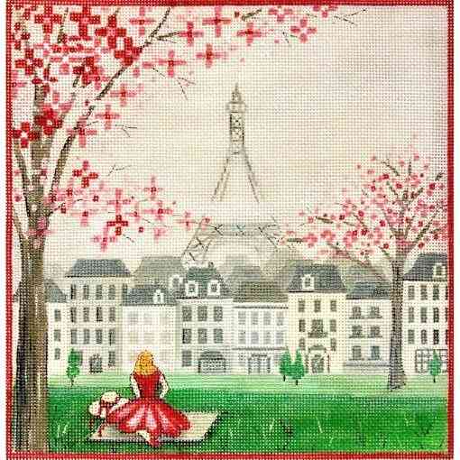 Girl with Eiffel Tower