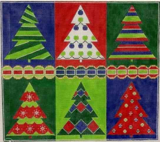 Six Christmas Trees
