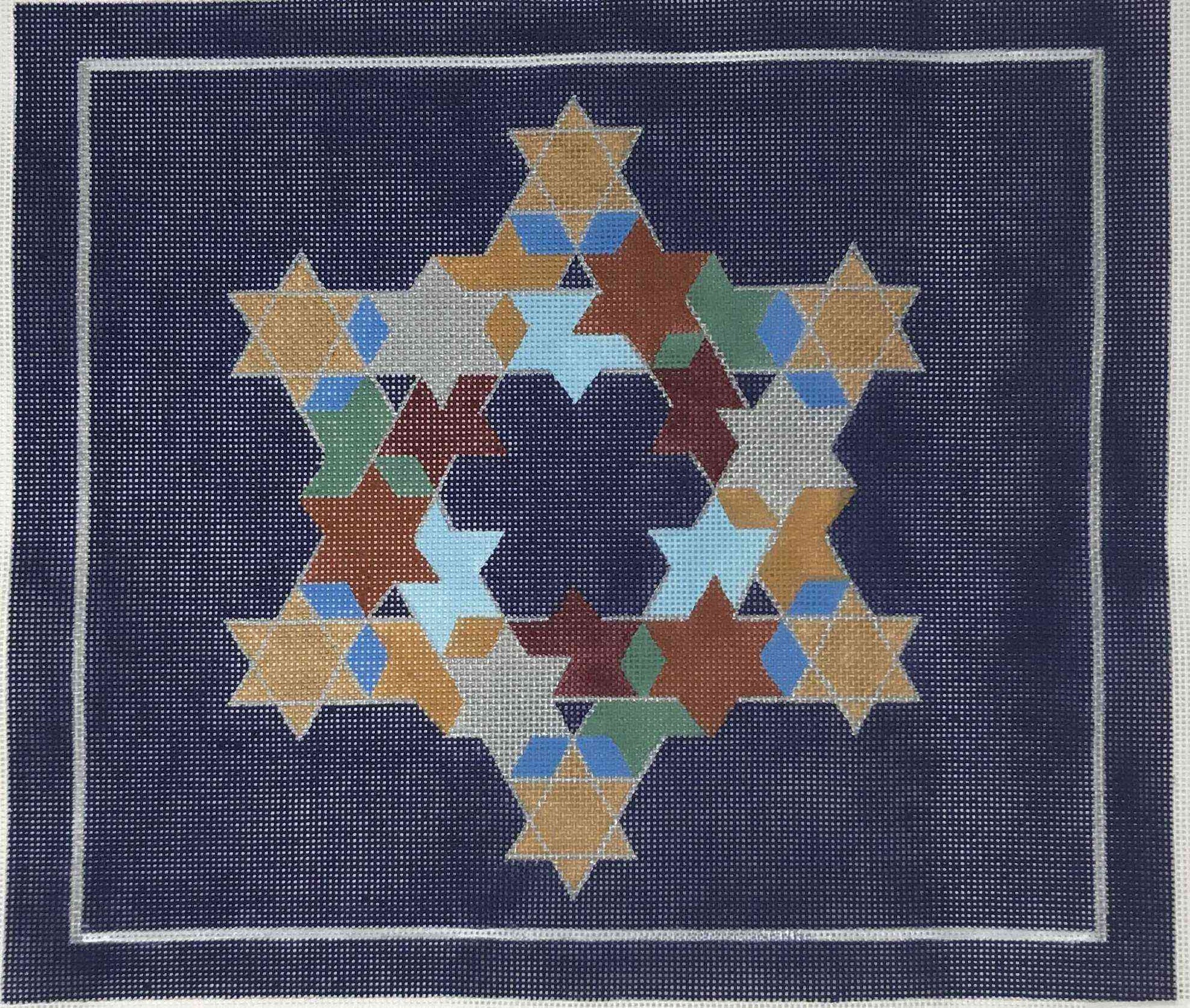 Tallis Bag - Multi-color puzzle with star