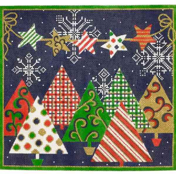 PATTERNED CHRISTMAS TREES