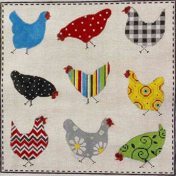 PATTERNED CHICKENS