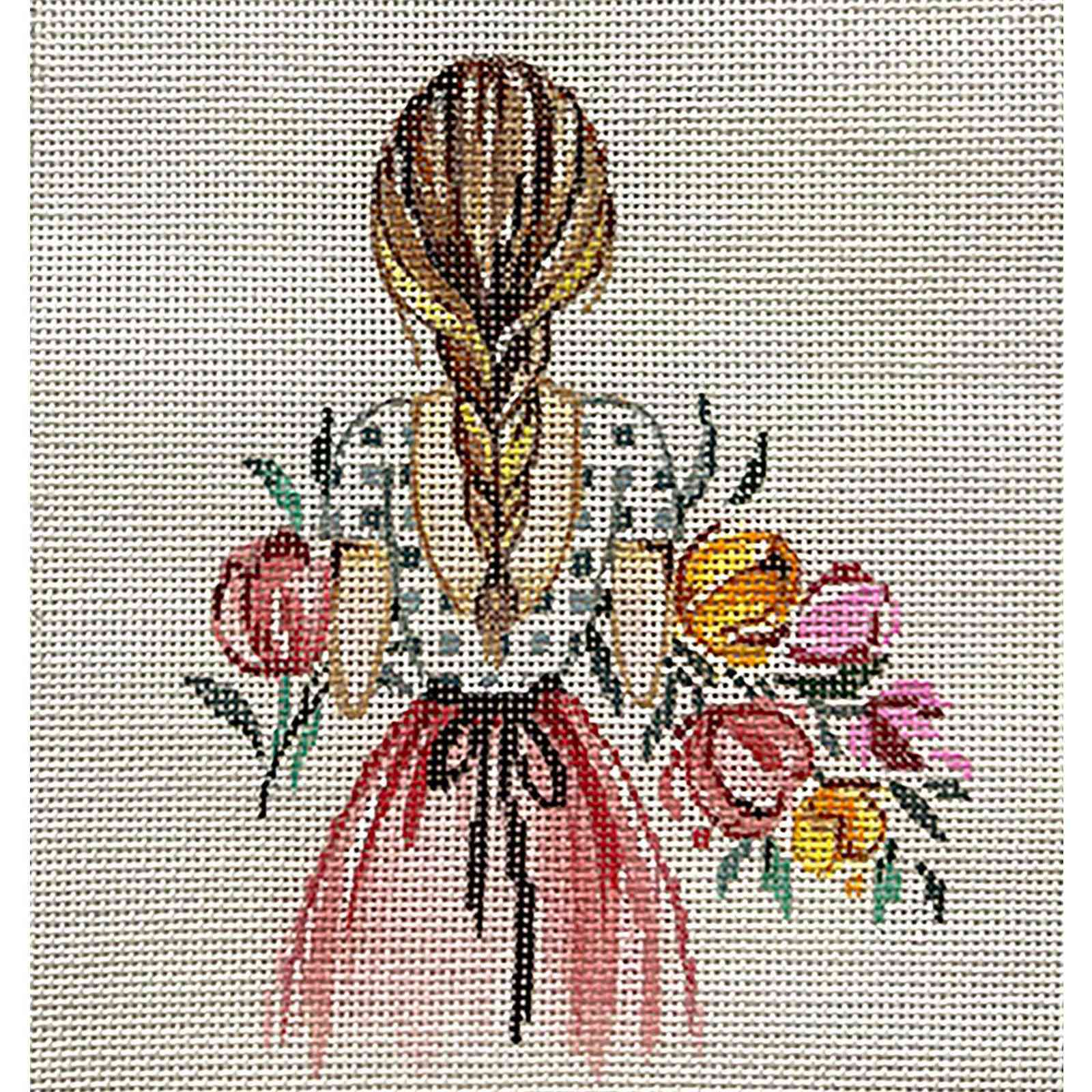 GIRL WITH BOUQUET