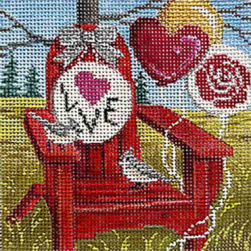 VALENTINES ADIRONDACK CHAIR