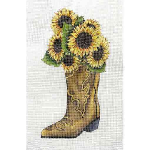 SUNFLOWERS IN COWBOY BOOTS