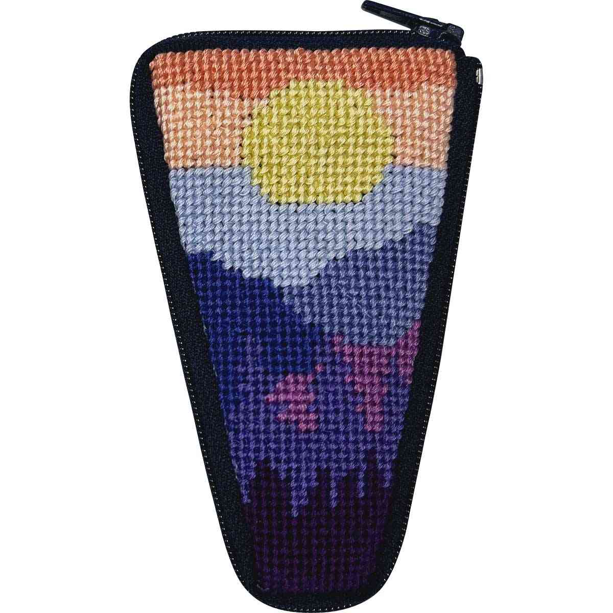MOUNTAIN SCENE - STITCH & ZIP SCISSOR CASE