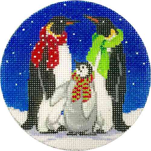 THREE PENGUINS ORNAMENT