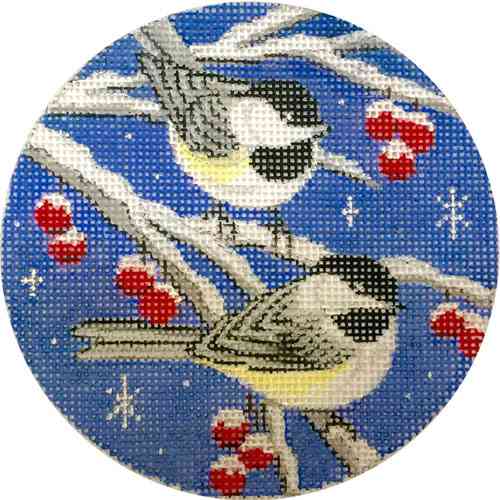 BIRDS ON BLUE SKY ORNAMENT