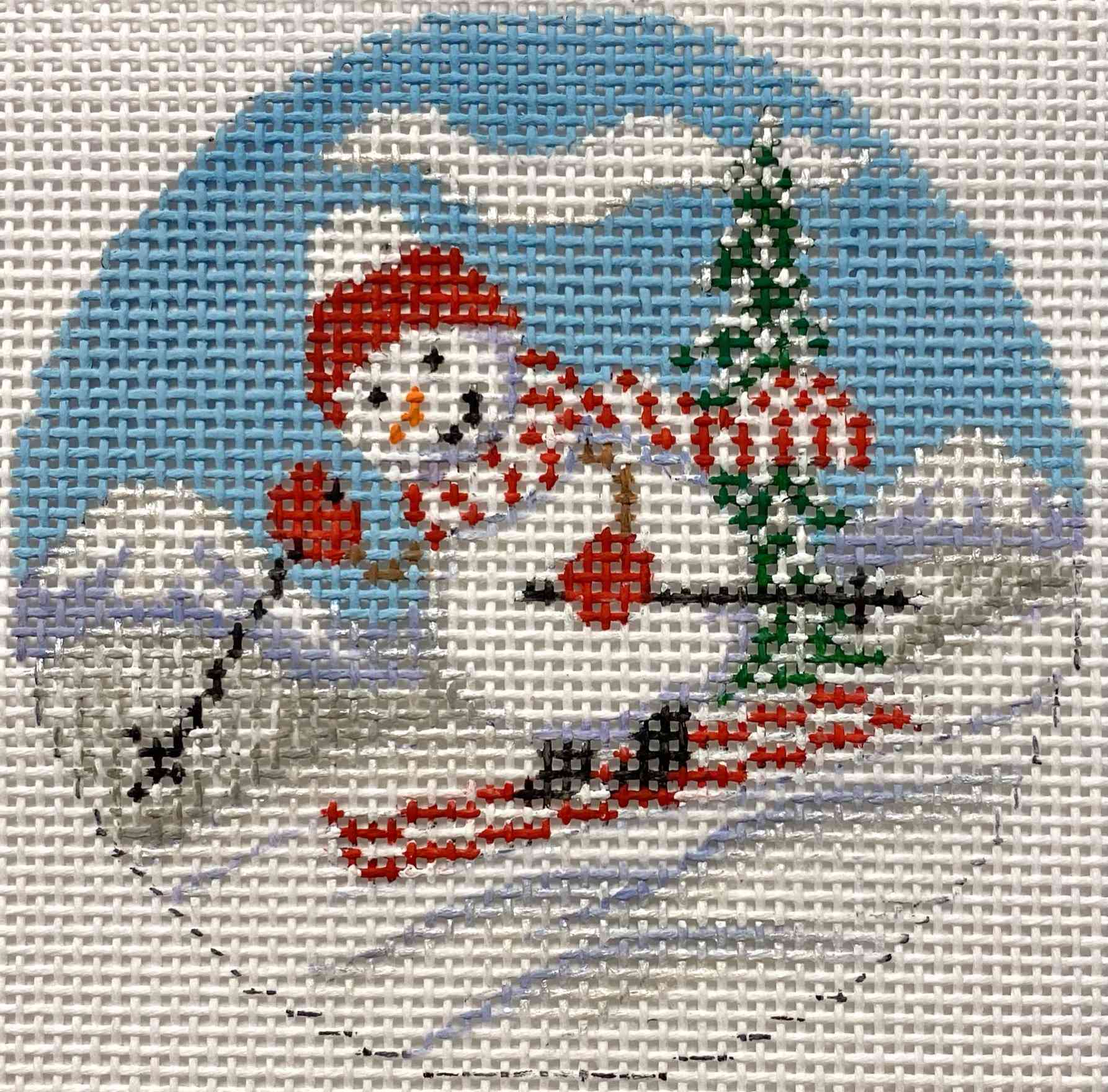 SKIING SNOWMAN