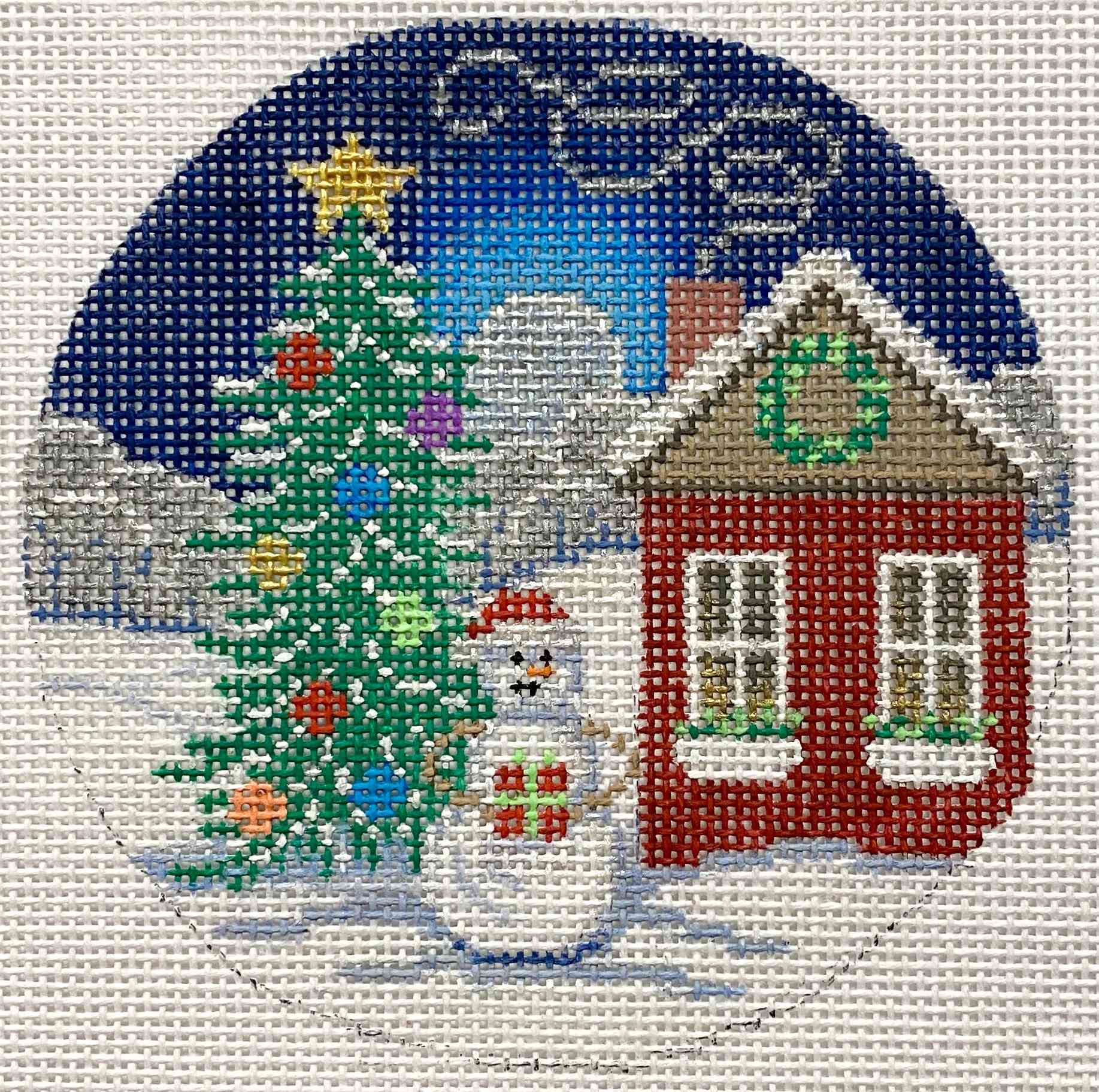 SNOWMAN W/ TREE