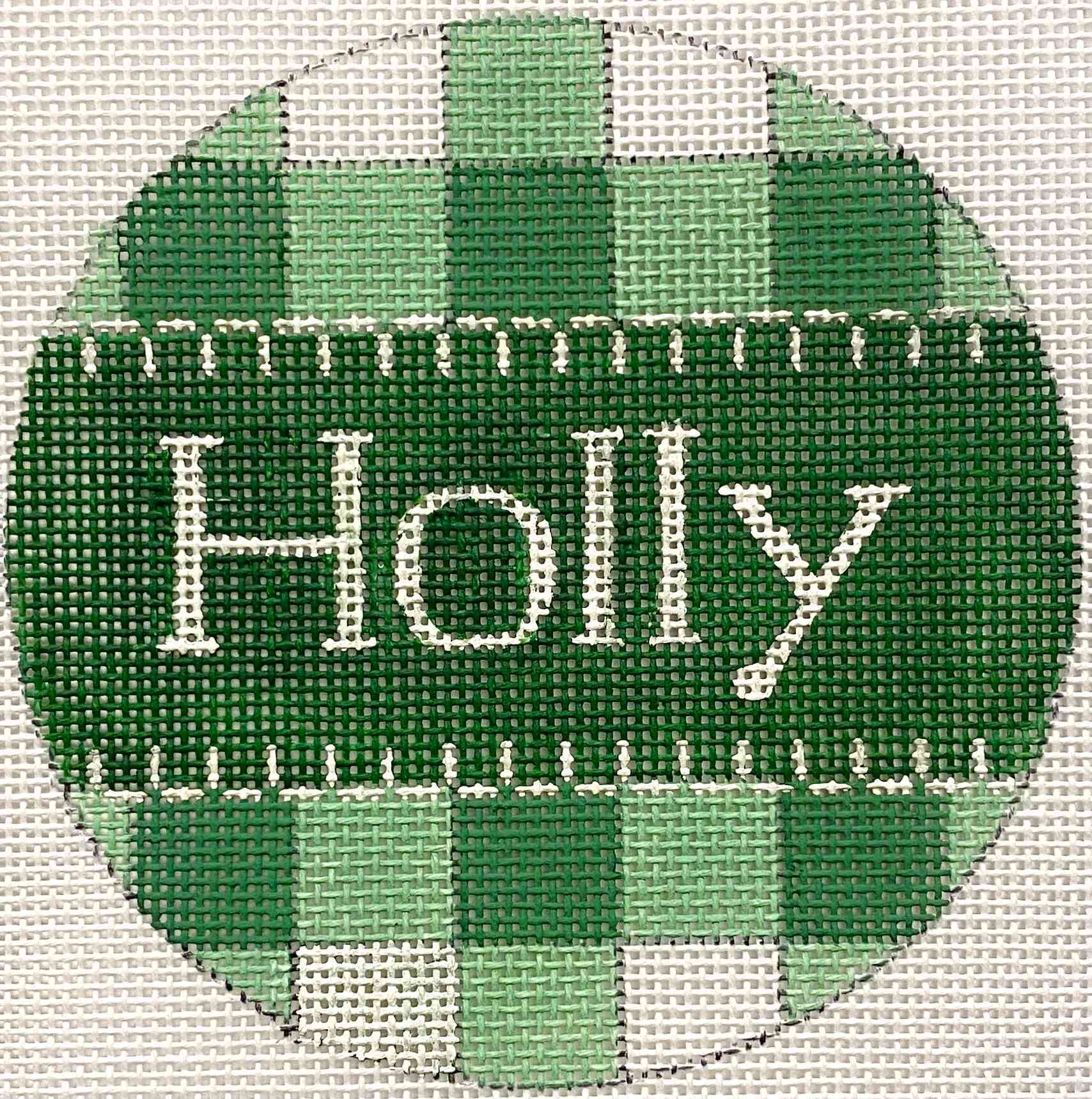 HOLLY - GREEN GINGHAM