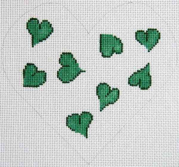 Heart Pillow - Green