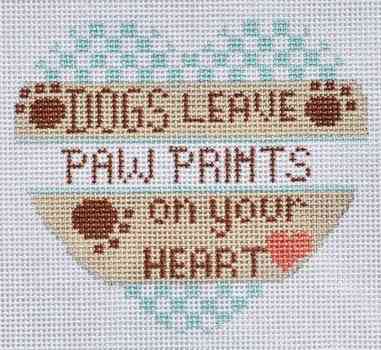 Heart - Dog Blue Checkered