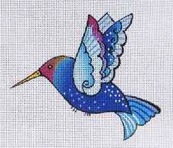Blue Hummingbird - Laurel Burch