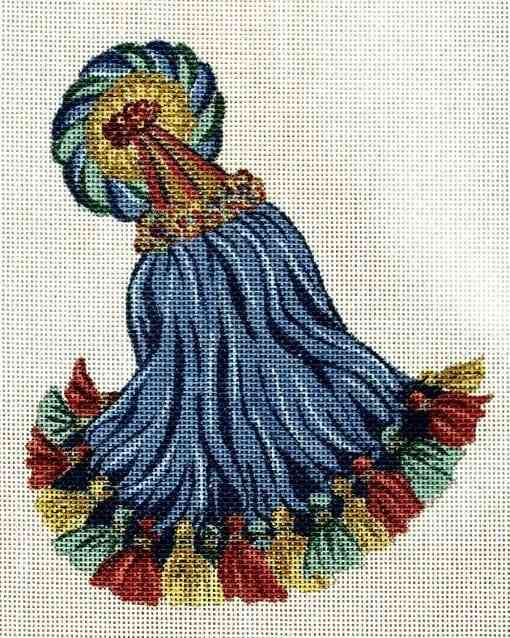 Single Tassel RustBlue