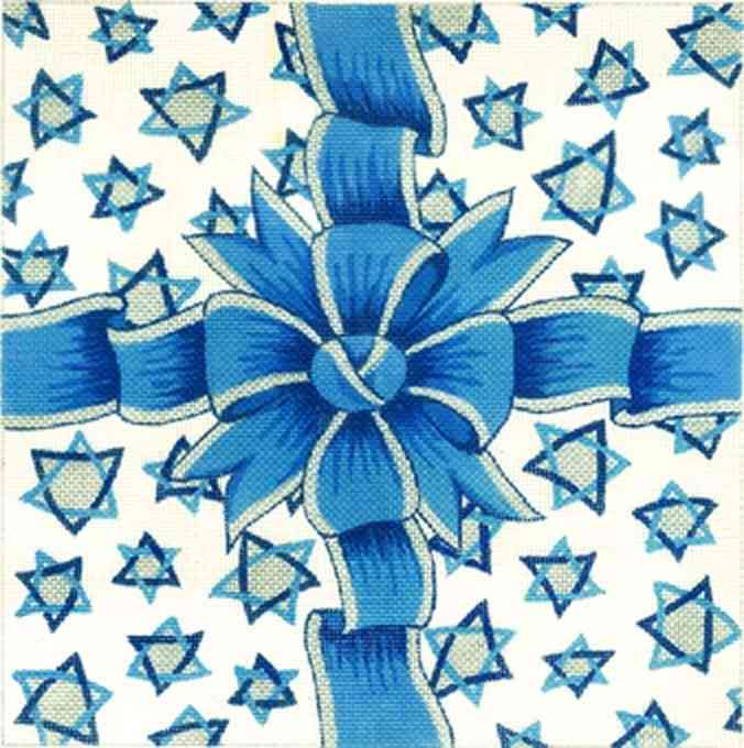 Ribbon with Stars BlueSilver