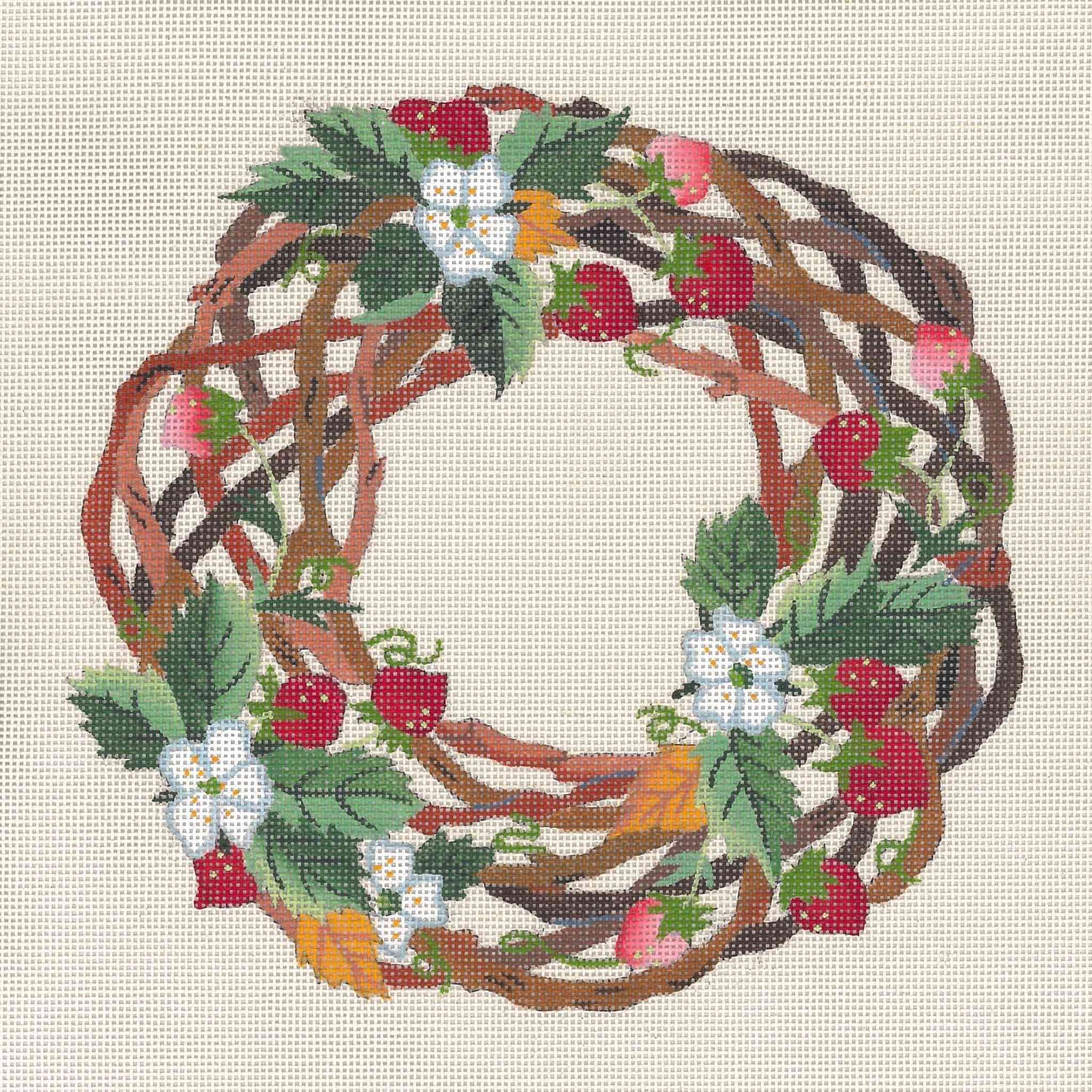 Strawberry Twig Wreath