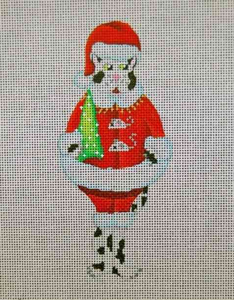 A Santa Pup w Tree