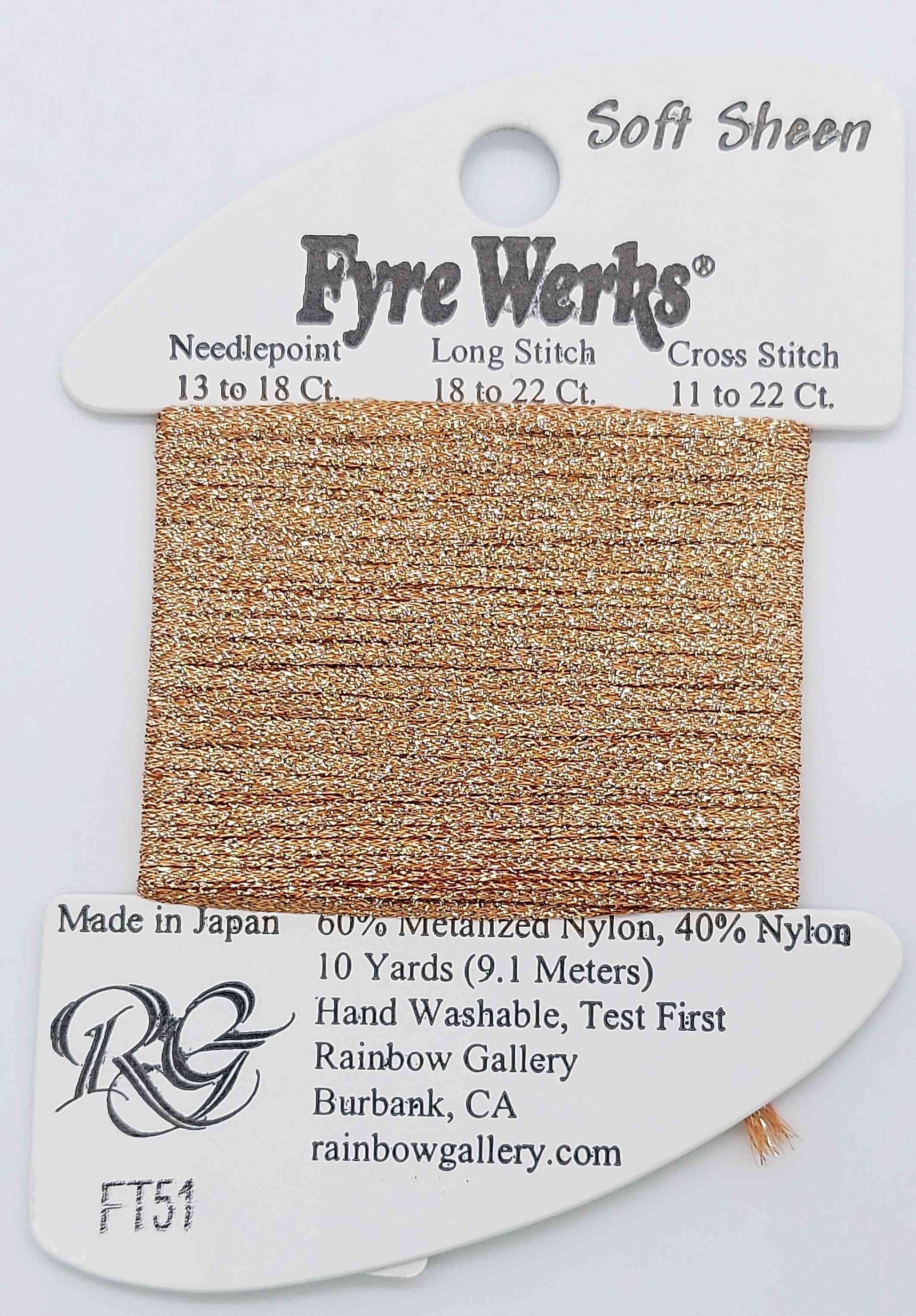 Fyre Werks Soft Sheen - Assorted Colors - FT51-COPPER