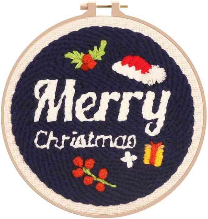 Punch Needle Kit -Merry Christmas