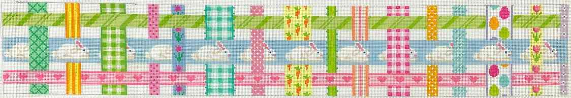 Easter Basket - Woven Ribbons w/ an Easter Theme - pastels