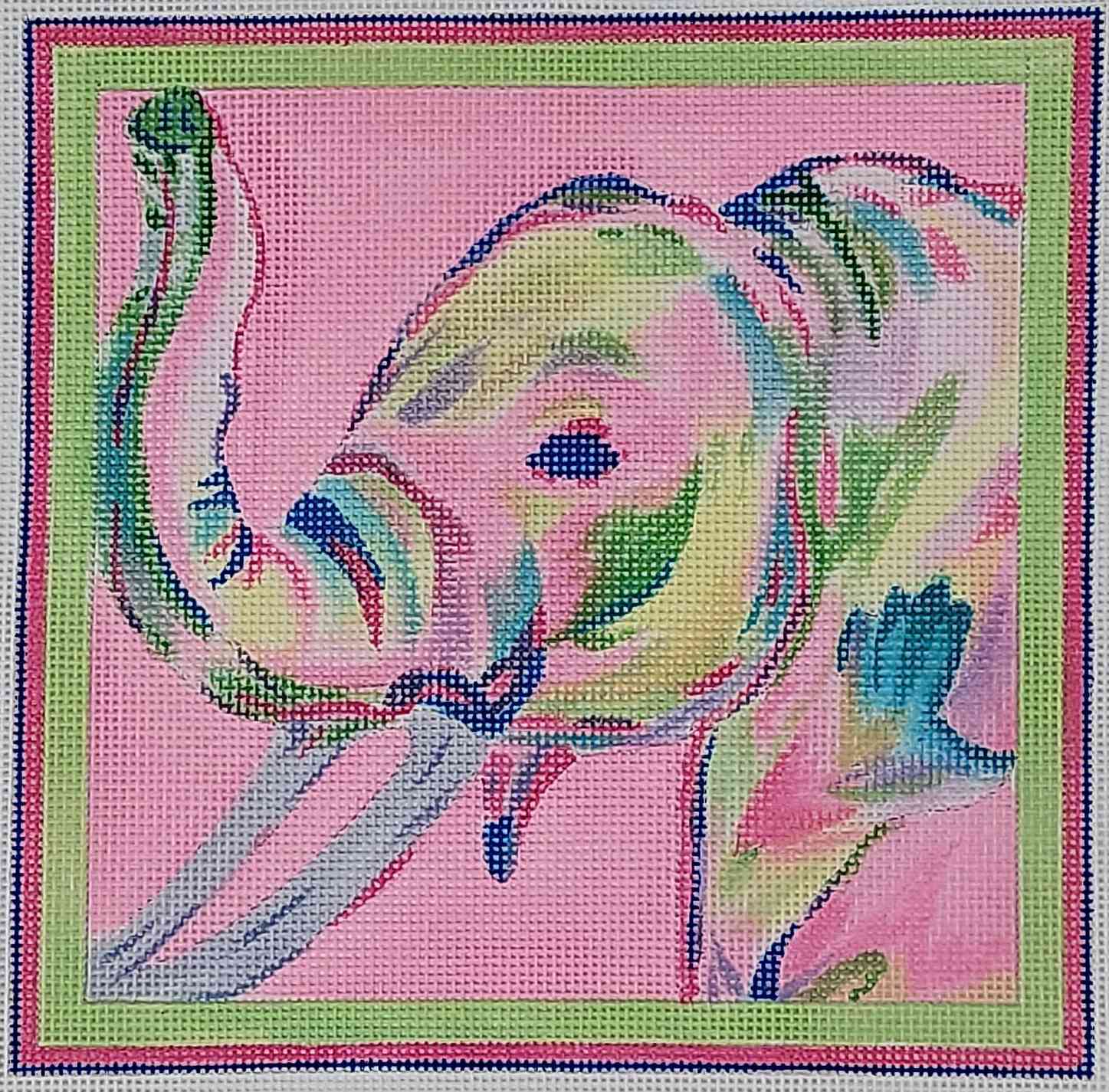 Elephant - Pink multi on pink
