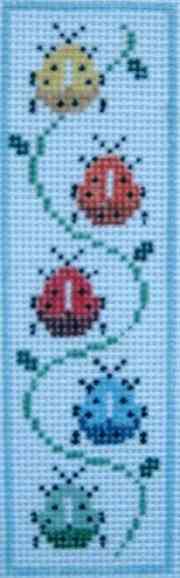 Bookmark - Five Ladybugs