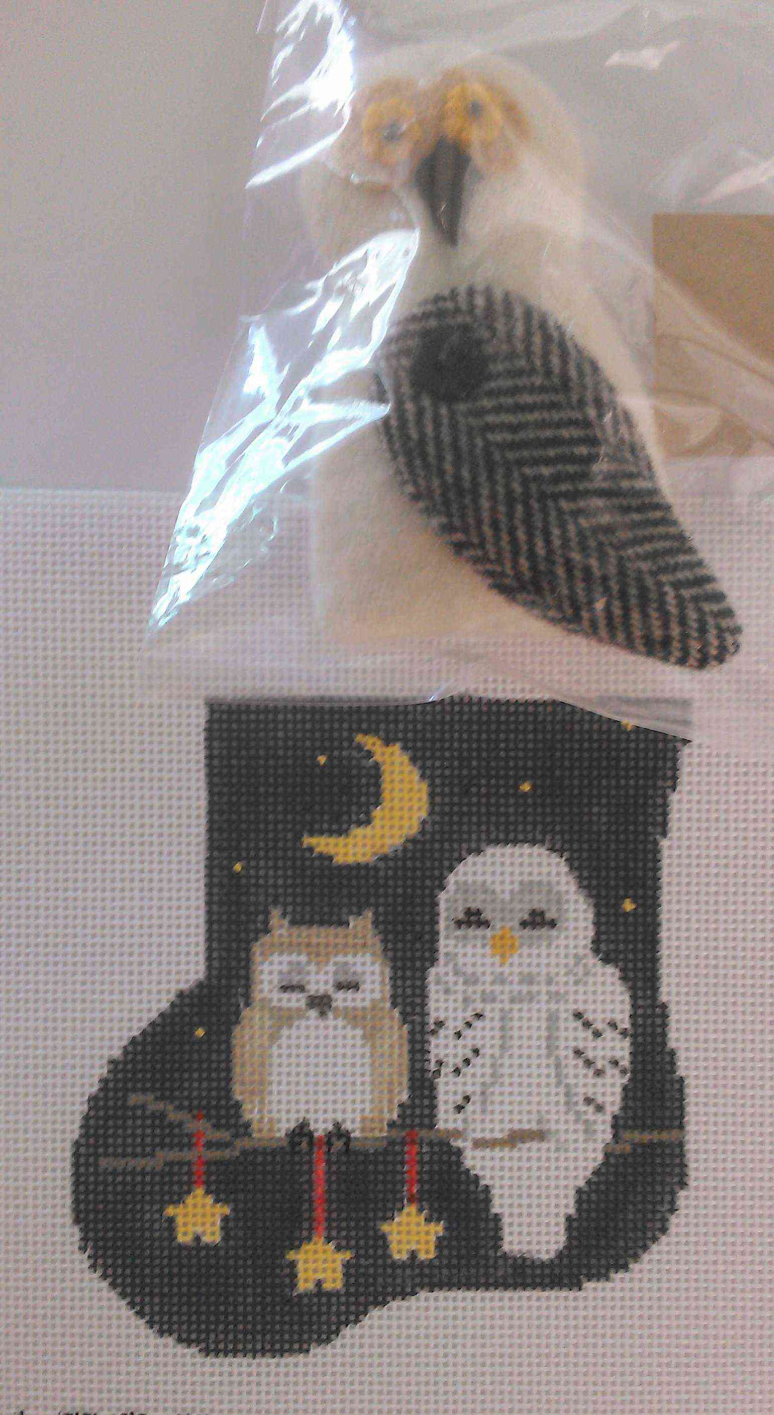 Mini-sock with Insert - Starry Night Owls with Owl