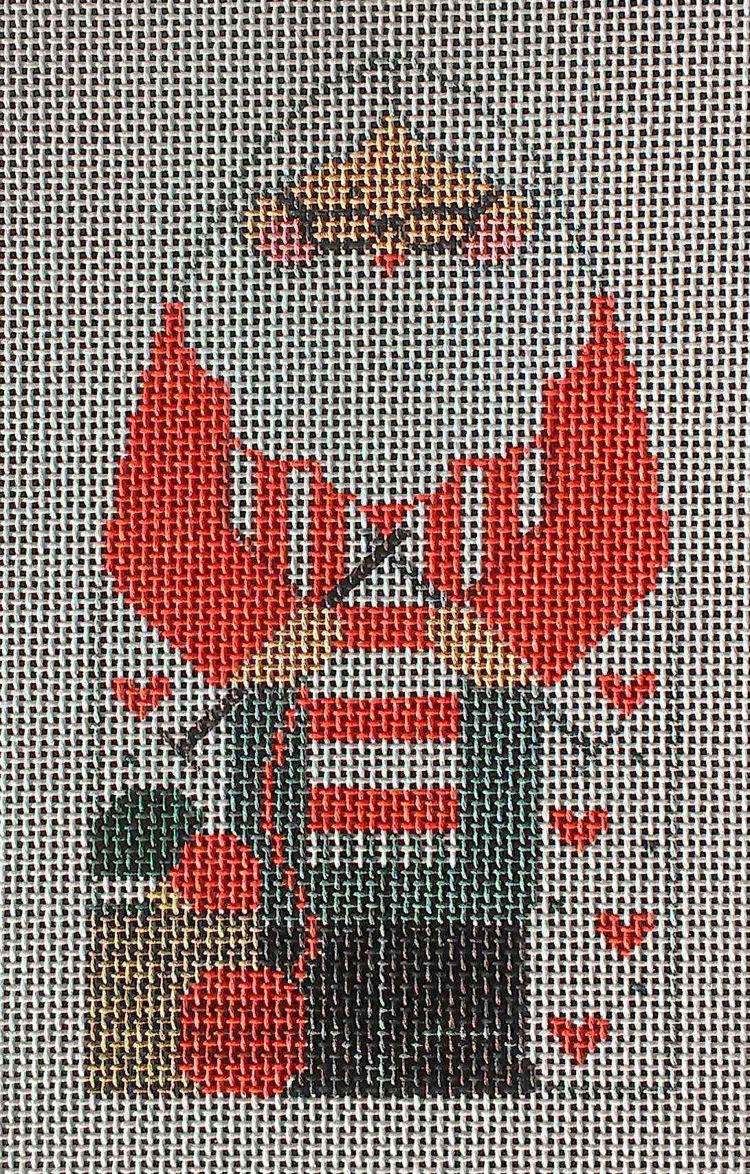 Domed Figure - Knitting Santa