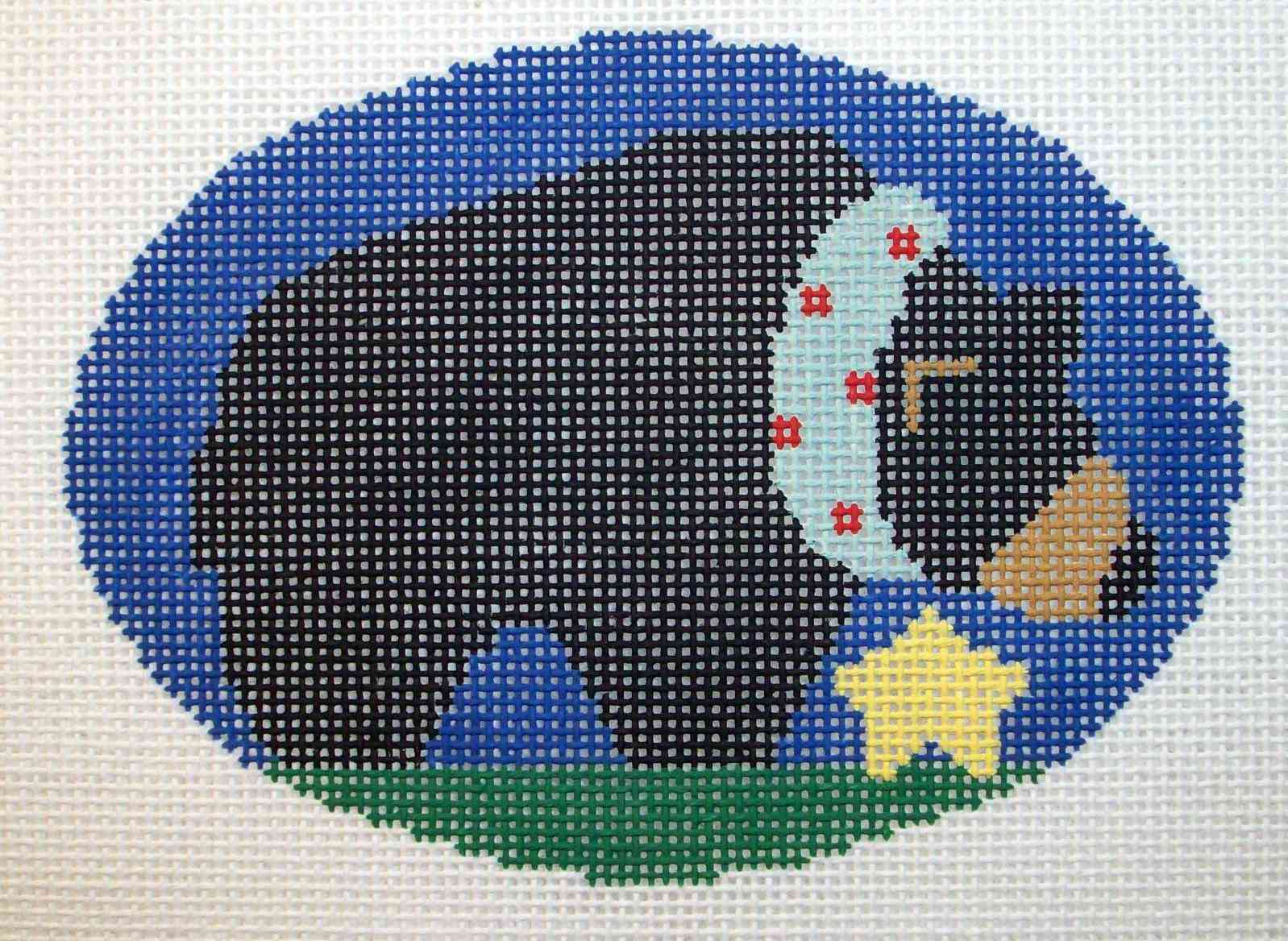 Oval - Bear with Star