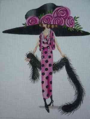 Mad Hatters - The Ladies - Rose & Feather Boa