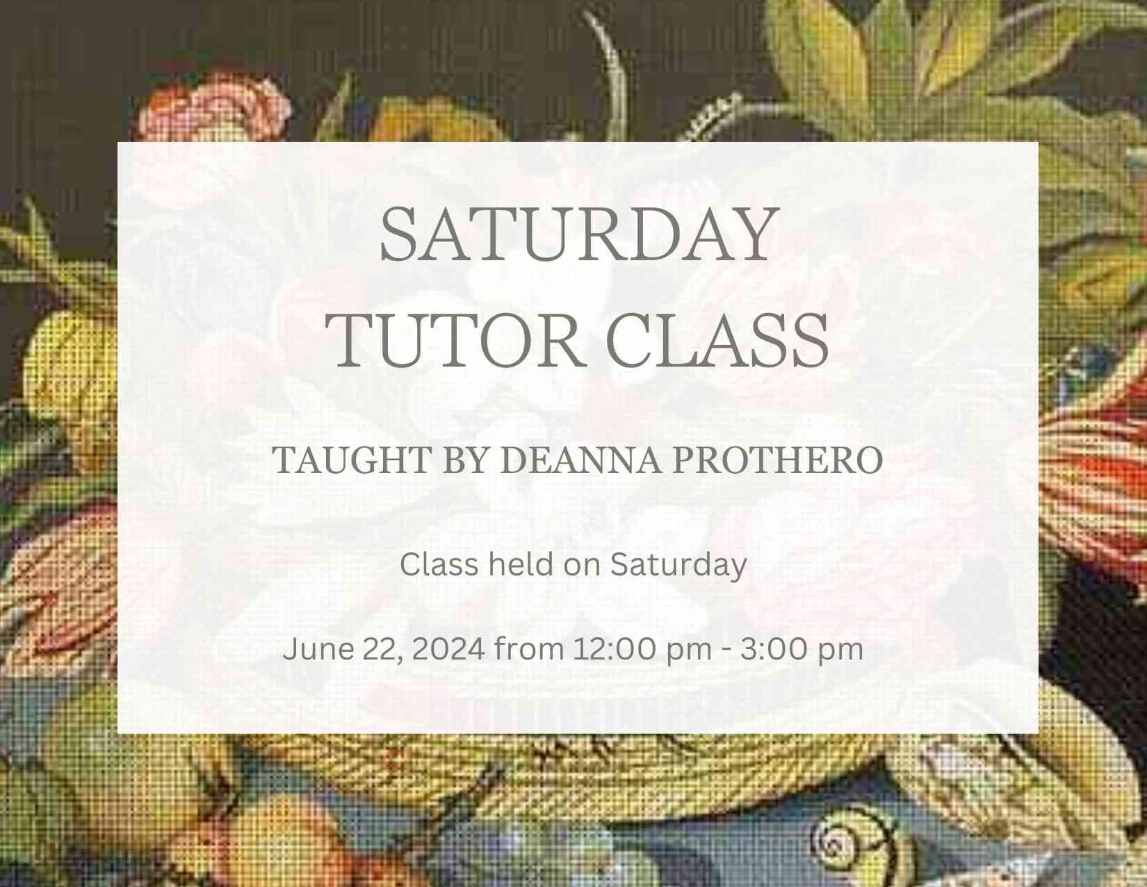 Saturday Tutor Class 24 - Jun 22th 2024