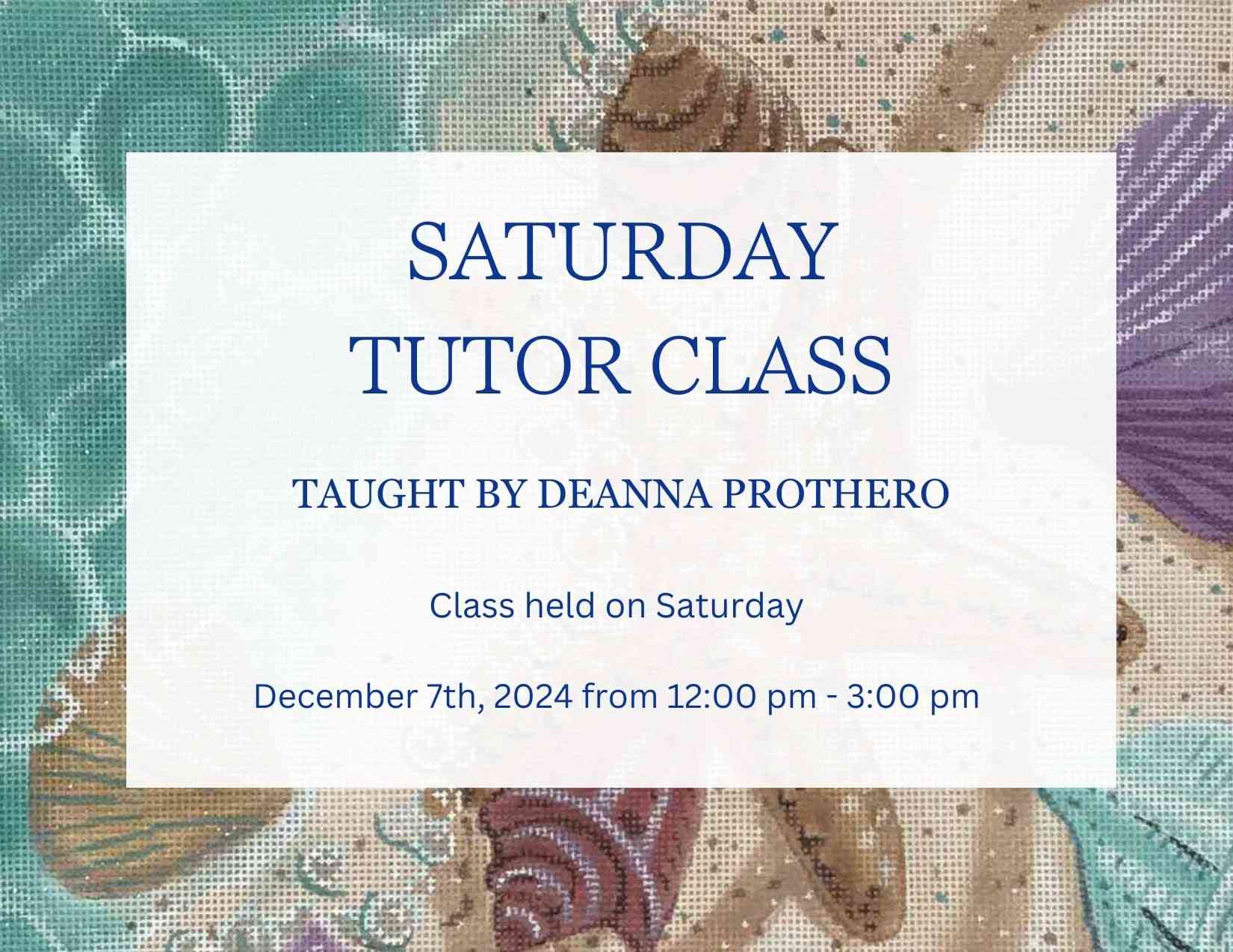 Saturday Tutor Class 31 - Dec. 7th 2024
