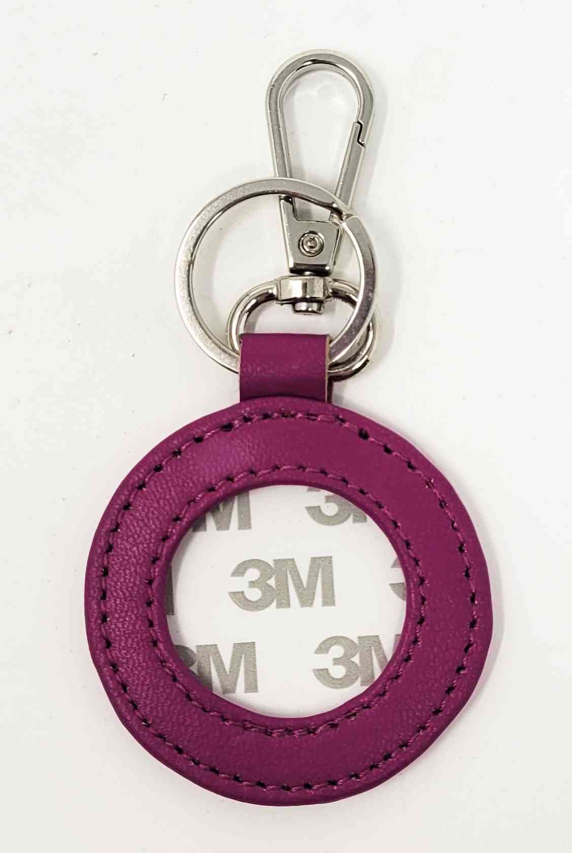 Key Fob - Leather - Assorted Colors - BtPurple