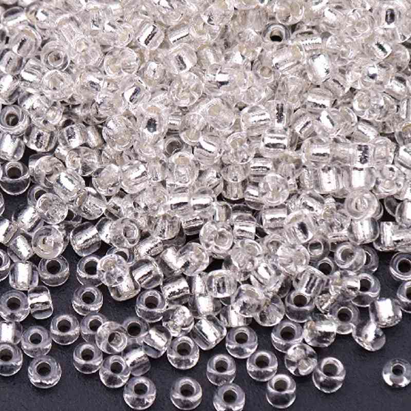 Silvery Seed Beads - Silver