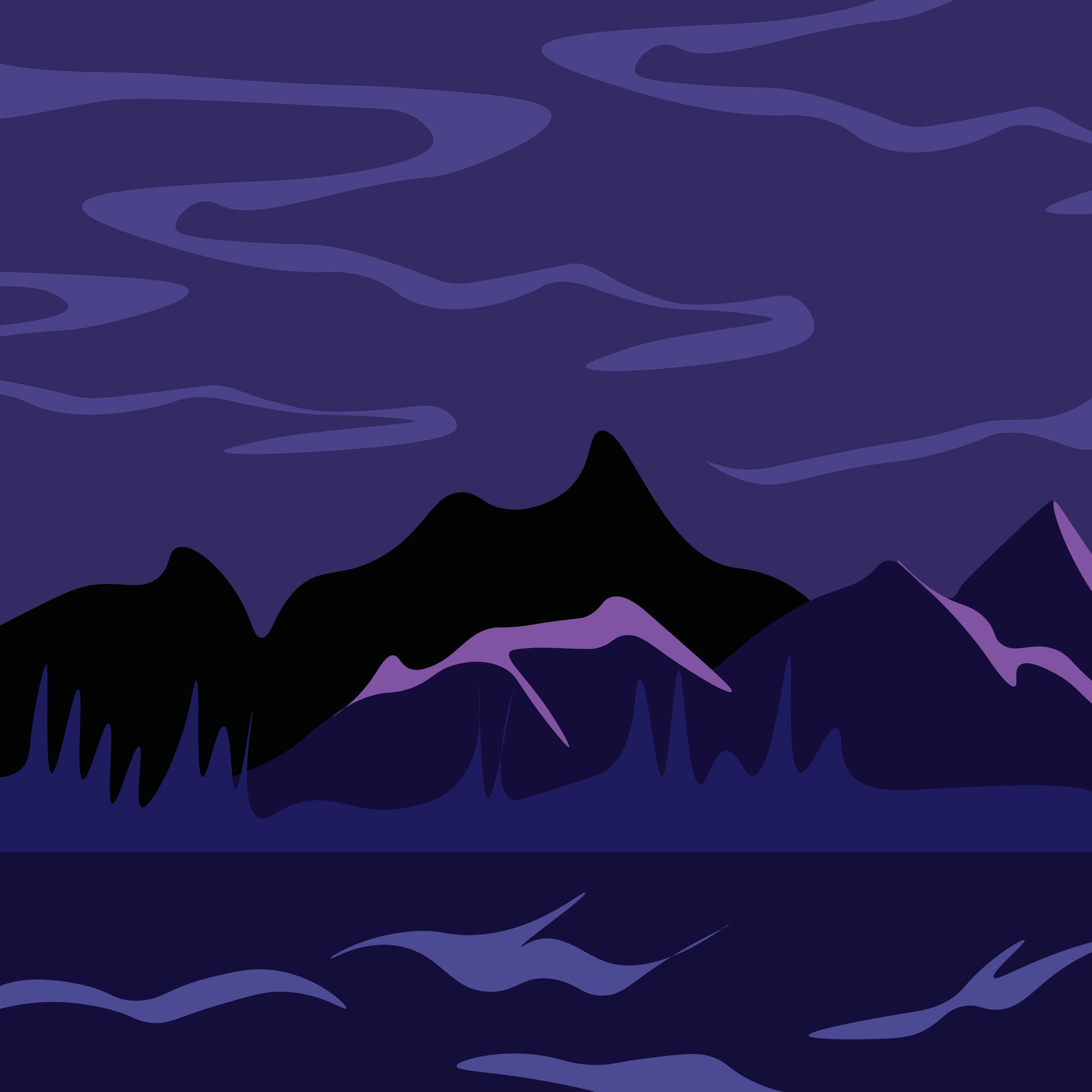 aurora borealis - Purple Skies