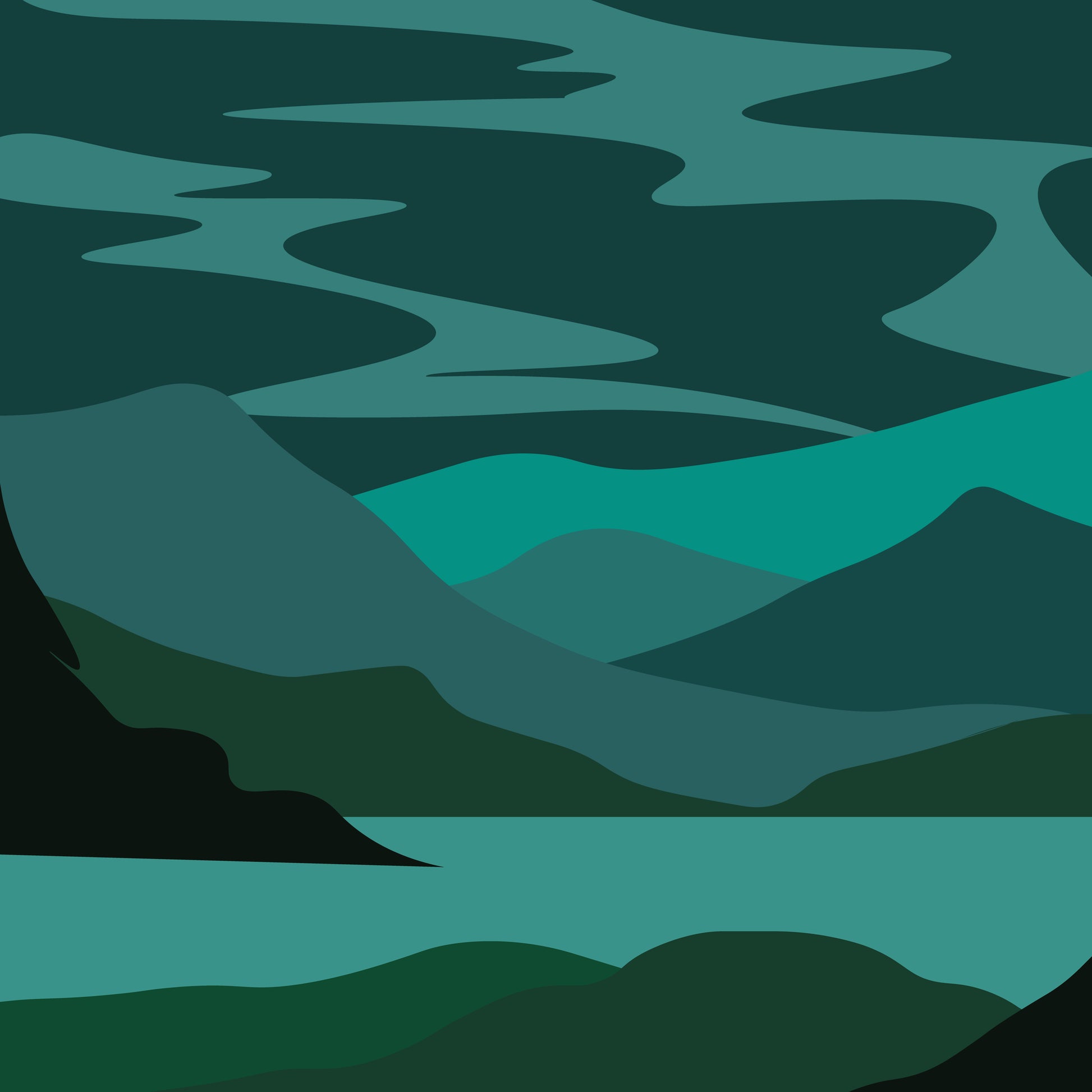 aurora borealis - Blue Green
