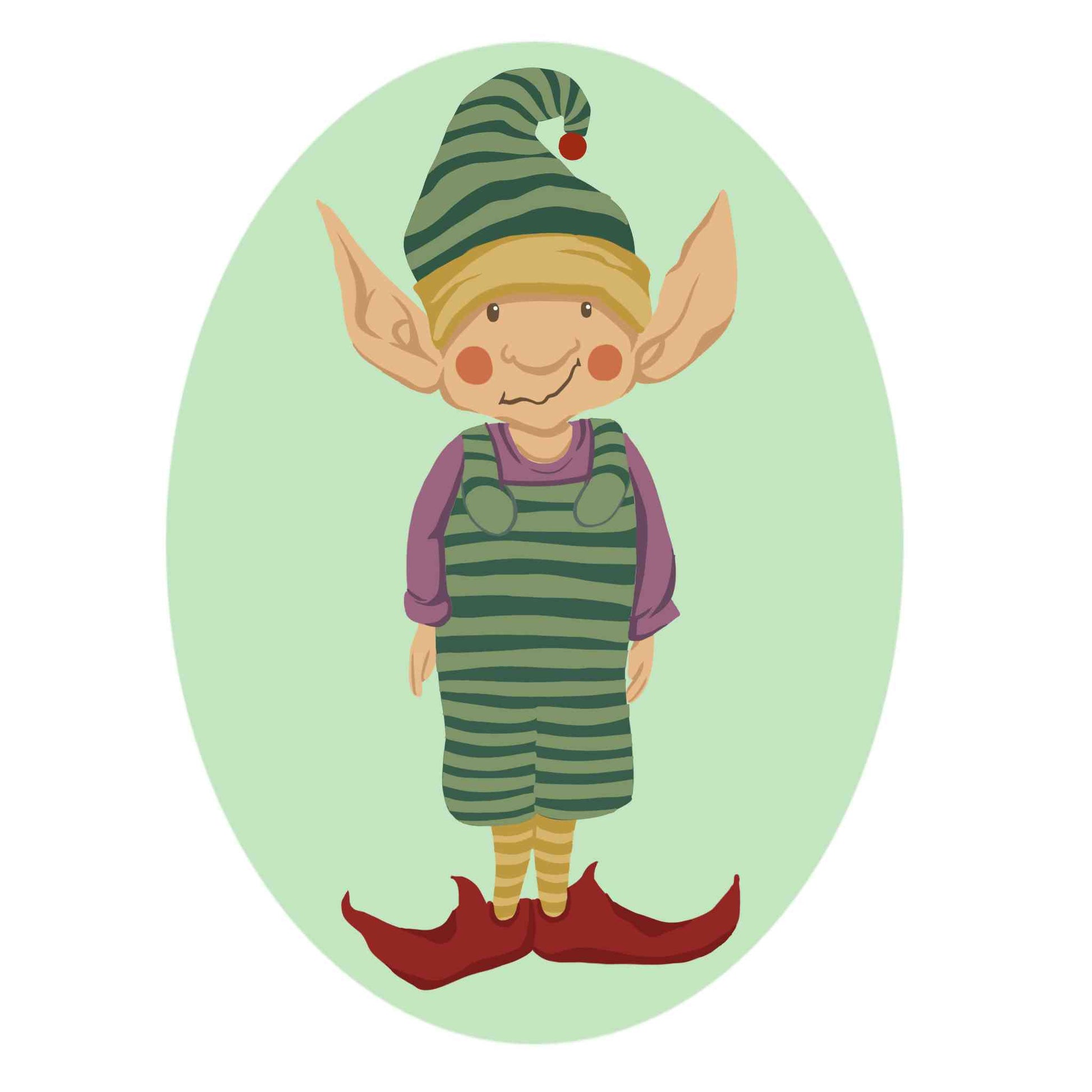 Green Elf Ornament