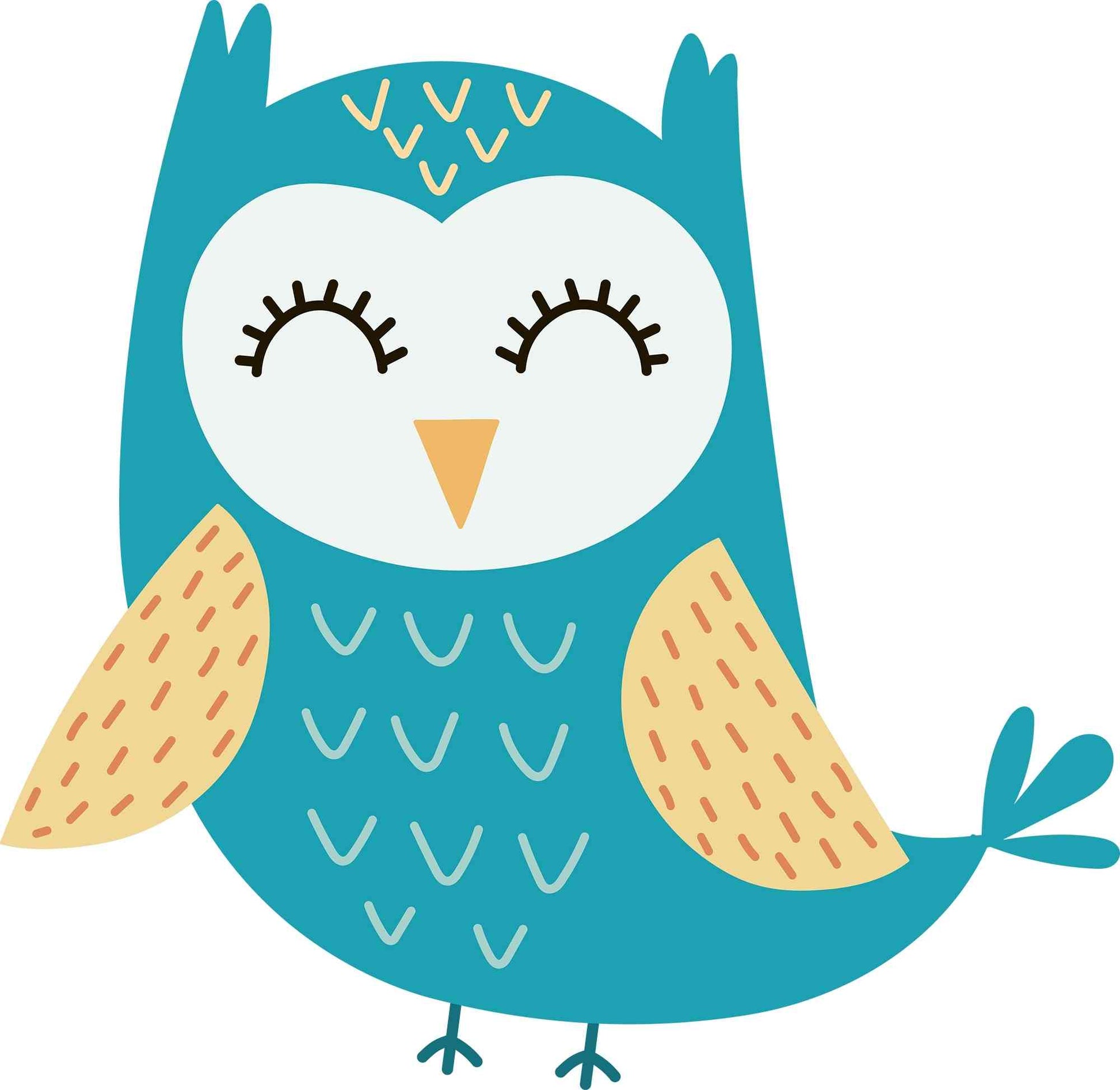 Owl Tales - blue