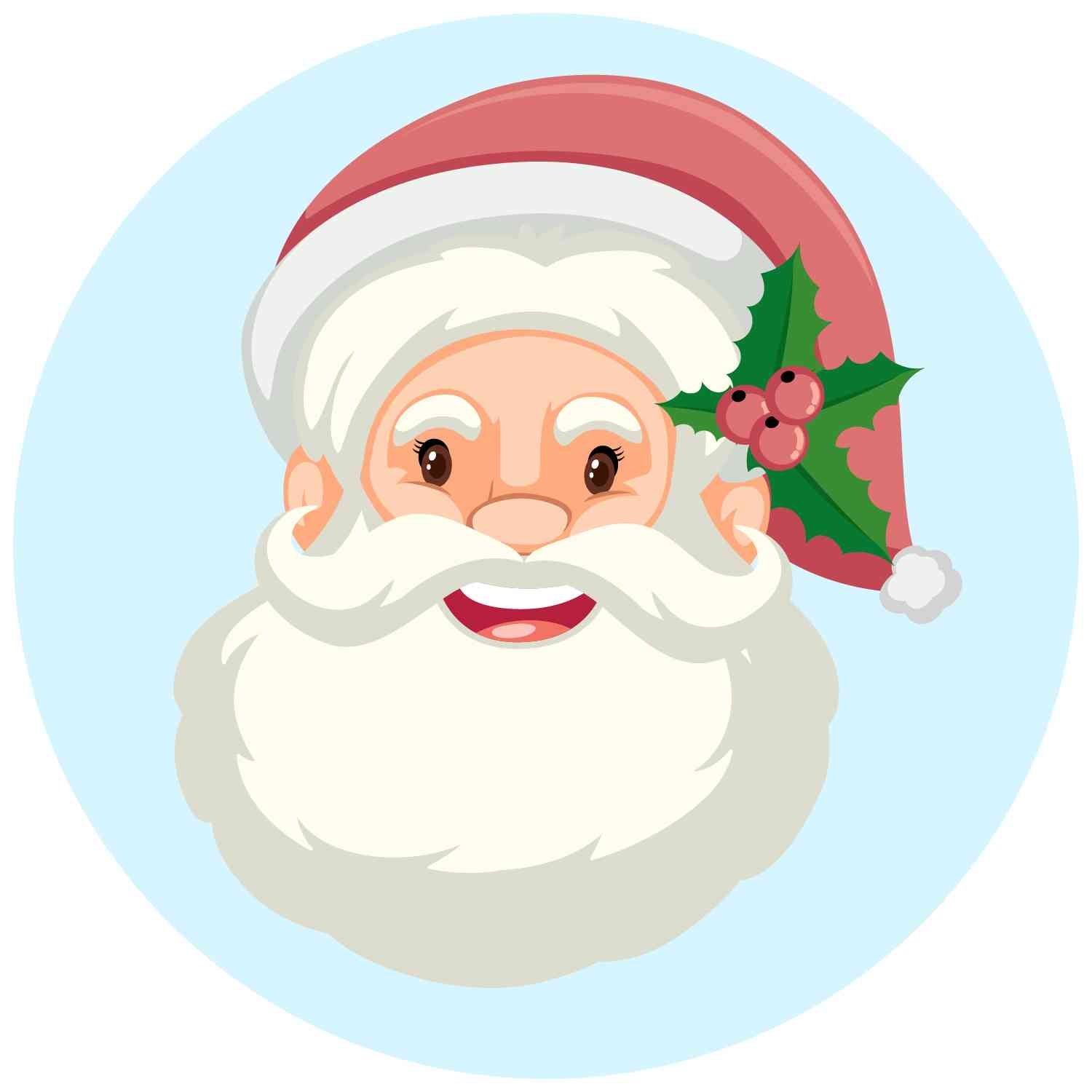 Round Santa - Beautiful Santa